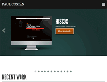 Tablet Screenshot of paulcostan.com